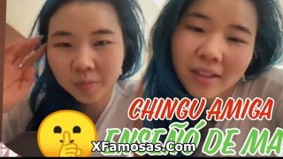 descuido de Lachinguamiga influencer en trasmisión muestra sus senos